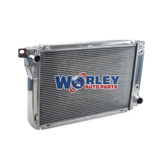 2Wolrey Aluminum Radiator Fits 1984-1996 FORD FALCON UTE XG XH 4.0L 6CYL AT/MT 1985 1986 1987 1988 1989