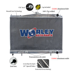 2Wolrey Aluminum Radiator Fits 1993-2006 Nissan Skyline R33 R34 Stagea GTS 2.0L 2.5L 6cyl MT