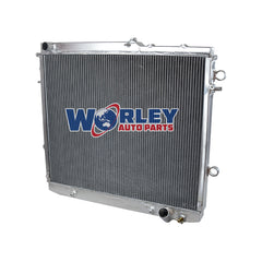2Wolrey Aluminum Radiator Fits 2007-2015 Toyota LandCruiser VDJ200 200 Series 4.5TD 2008 2009 2010 2011