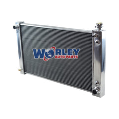 2Wolrey Aluminum Radiator Fits Chevy Chevrolet C/K 1500/2500/3500 1988-1997 GMC PICKUP SUBURBAN/Yukon 1989 1990 1991 1992 1993 1994 1995 1996