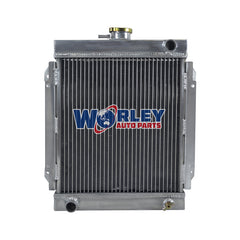 2Wolrey Aluminum Radiator Fits DATSUN 1200 1971-1976 Manual MT 1972 1973 1974 1975