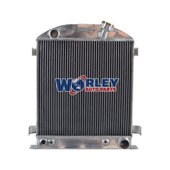 2Wolrey Aluminum Radiator Fits Ford hot rod w/Chevy 350 V8 1932-1939 1933 1934