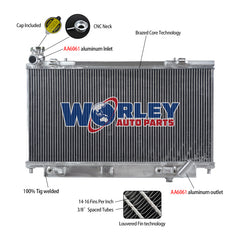 2Wolrey Aluminum Radiator Fits Holden Commodore VE V8 6.0/6.2L HSV ClubSport SS 2006-2013 A/T