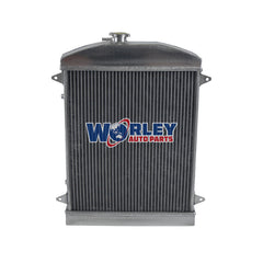 2Wolrey Aluminum Radiator Fits Holden FJ FX 1948-1955 1949 1950 1951 1952 1953