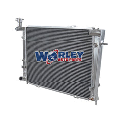 2Wolrey Aluminum Radiator Fits Hyundai Tucson JM Kia Sportage KM 2.0L 4Cyl 2.7 V6 Petrol 2004-2010 2005 2006 2007 2008 2009