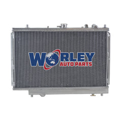 2Wolrey Aluminum Radiator Fits Mazda 323 GTX GTR FORD LAZER TX3 1989-1994 BG Alloy Familia MT