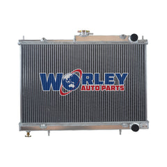 2Wolrey Aluminum Radiator Fits NISSAN SKYLINE R33 R34 GTR GTS-T GTST RB25DET Manual MT