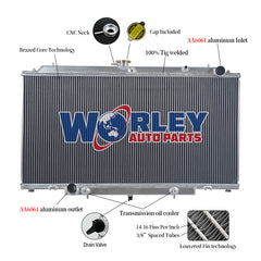 2Wolrey Aluminum Radiator Fits Nissan PATROL Y61 GU 2.8 3.0 RD28 ZD30 CR diesel AT