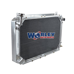 2Wolrey Aluminum Radiator Fits Nissan Patrol Safari GQ Y60 2.8 4.2 Diesel RD28 TD42 3.0 AT
