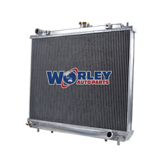 2Wolrey Aluminum Radiator Fits Pajero NM NP NS NT 3.0 3.5 3.8L V6 petrol 2000 on