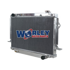 2Wolrey Aluminum Radiator Fits TOYOTA Landcruiser FZJ80 4.5L 1FZ-FE 1990-1998 Manual