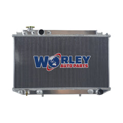 2Wolrey Aluminum Radiator Fits Toyota Cressida MX83 1989-1993 Aluminum 1990 1991 1992 AT