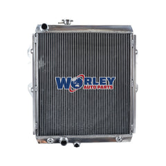 2Wolrey Aluminum Radiator Fits Toyota Hilux KZN165R 3.0LTR Turbo Diesel AT/MT 1997-2005