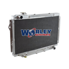2Wolrey Aluminum Radiator Fits Toyota Land cruiser HDJ80 HZJ80 4.2L 80 Series AT