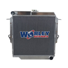 2Wolrey Aluminum Radiator Fits Toyota Landcruiser 70 Series FJ73/FJ75 Petrol 1985-1993 Manual