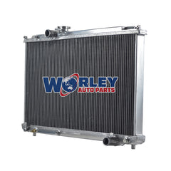 2Wolrey Aluminum Radiator Fits Toyota Mark 2 Chaser JZX100 2.5 1JZ-GTE 1996-2001 1997 1998 1999 2000 MT