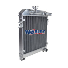 2Wolrey Aluminum Radiator for JAGUAR MK2 2.4 3.4 3.8 manual 1955-1970 1956 1957 1958 1959 1960
