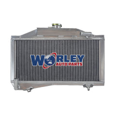 2Wolrey Aluminum Radiator for MORRIS MINOR 1000 948/1098 1955-1971 Manual 1956 1957 1958 1959 1960 1961 1962 1963