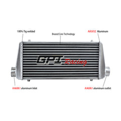 2Wolrey Front Mount Intercooler 600 x 300 x 76mm Core Universal 3" Inch In/Outlet