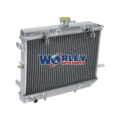 2Worley Aluminum Radiator FOR Honda ATV Rincon 650/680 TRX650F TRX680F 2003-2017 2004 2005 2006 2007 2008