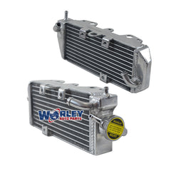 2Worley Aluminum Radiator FOR Suzuki RM125 RM 125 2-stroke 1992-1995 1993 1994 95 94