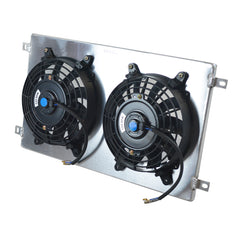 2Worley Aluminum Radiator Fan Shroud Kit Fits Mazda RX7 Series 1 2 3 S1 S2 S3 SA/FB 1979-1985