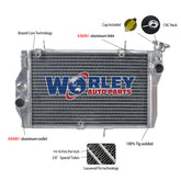 2Worley Aluminum Radiator For Honda CBR1100 CBR1100XX CBR 1100 XX SC35 Super Blackbird 1997-2003