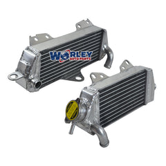 2Worley Aluminum Radiator For Kawasaki KDX200 KDX 200 E1-E6 1989-1994 1990 1991