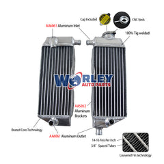 2Worley Aluminum Radiator For Yamaha BRC YZM500