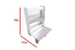 Worley Aluminum Trailer Door Cabinet Organizer Storage Work Station