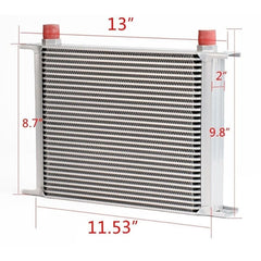 Worley Universal Mocal style 30 Row Engine Transmission 10-AN AN10 Oil Cooler oilcooler