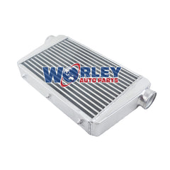 3Wolrey 430x290x70mm Universal Aluminum Turbo Intercooler 76mm Inlet/Outlet Delta Fin