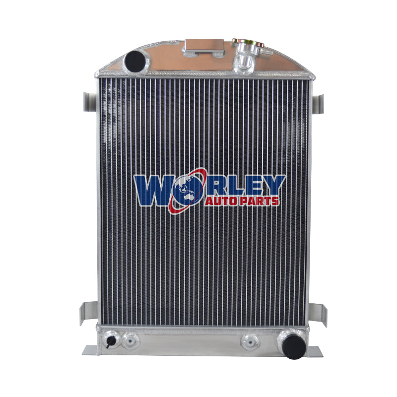 3Wolrey Aluminum Radiator Fits 1932 FORD HI-BOY Grill Shells CHEVY ENGINE