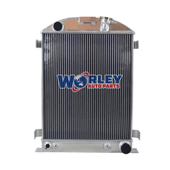 3Wolrey Aluminum Radiator Fits 1932 FORD HI-BOY Grill Shells CHEVY ENGINE