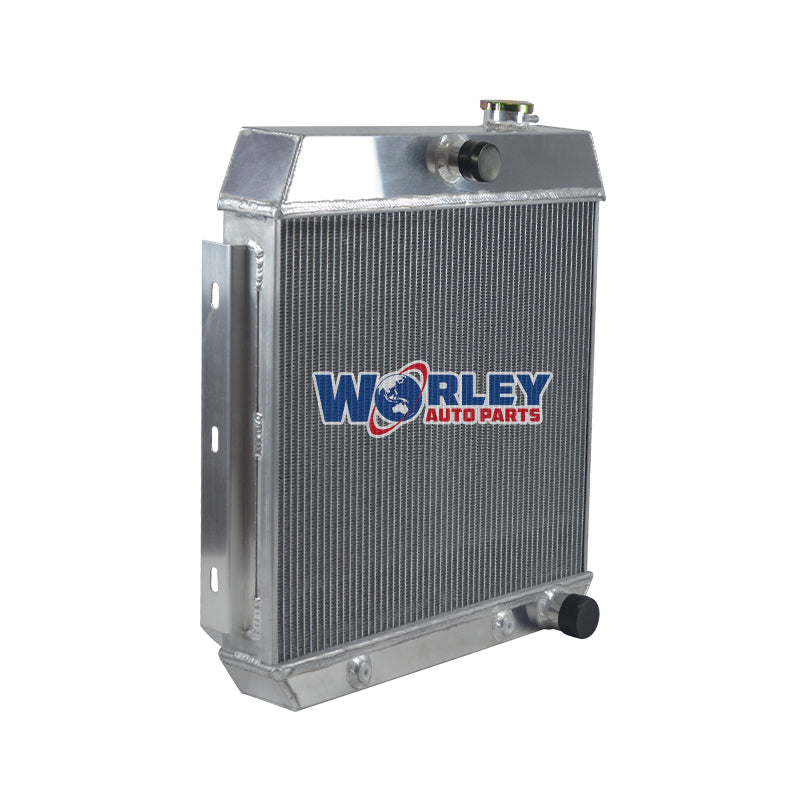 3Wolrey Aluminum Radiator Fits 1955 1956 1957 CHEVY BEL AIR V8 W/COOLER 55 56 57