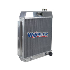 3Wolrey Aluminum Radiator Fits 1955 1956 1957 CHEVY BEL AIR V8 W/COOLER 55 56 57