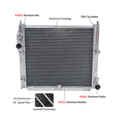 3Wolrey Aluminum Radiator Fits Alfa Romeo 75/Milano 162B 1.6 1.8/1.8 Turbo i.e. 2.0 1985-1992 1986 1987 1988 1989 1990