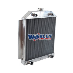 3Wolrey Aluminum Radiator Fits FORD CAR FLATHEAD V8 1949-1953 1950 1951 1952 MT