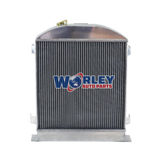 3Wolrey Aluminum Radiator Fits Ford hot rod w/Chevy 350 V8 1932-1939 1933 1934