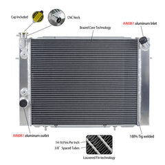 3Wolrey Aluminum Radiator Fits HOLDEN COMMODORE VB VC VH VK 4.2L 5.0L V8 308 & 253 78-86 MT AT