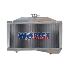 3Wolrey Aluminum Radiator for MORRIS MINOR 1000 948/1098 1955-1971 Manual 1956 1957 1958 1959 1960 1961 1962 1963