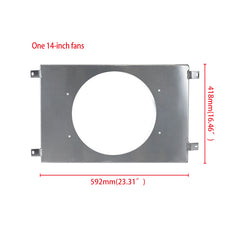 3Worley Aluminum Radiator Fan Shroud Kit FOR 2009-2015 Chevrolet Aveo Aveo5 Pontiac G3 Wave 1.6L L4 AT 2010 2011 2012 2013