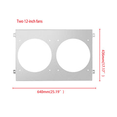 3Worley Aluminum Radiator Fan Shroud Kit Fits 1968-1974 Dodge Charger/Challenger 1970-1974/1968-1972 Plymouth GTX
