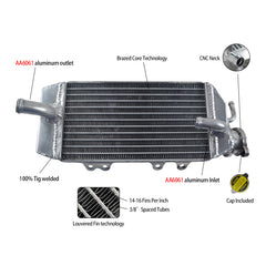 3Worley Aluminum Radiator For Kawasaki KX250F KXF250 KX 250F 06 07 08 2006 2007 2008