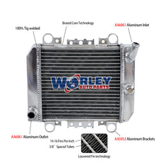 3Worley Aluminum Radiator For Kawasaki Ninja EX250 EX 250 1988-2007 1989 1990 1991 1992 1993 1994 1995