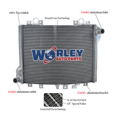 3Worley Aluminum Radiator For Kawasaki Ninja ZX11 ZZR1100 ZX1100D ZZR 1100 ZXT10D 1992-2002