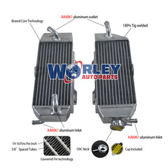 3Worley Aluminum Radiator For Yamaha WR 400 F WR400F 1998 1999 2000