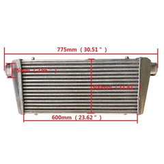 Wolrey FMIC Aluminum Intercooler Universal 600x300x76mm 3" Inlet/Outlet 24"x12"x3" core