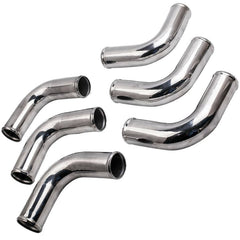 Worley 3" INCH 76mm Aluminum Universal Intercooler Turbo Piping pipe & BLUE hose kits
