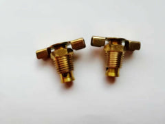 2x Universal Radiator Style Thread NPT 1/4" Brass petcock Drain Plug 1/4-18 NPT Male Pipe